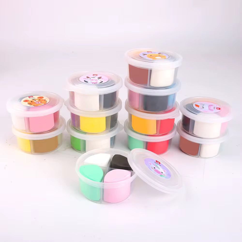 Colorful non-toxic air dry clay for creative kids from OLiHUG Cute Pet Kit. Soft, safe, and sensory-friendly clay ideal for educational play and DIY gifts.