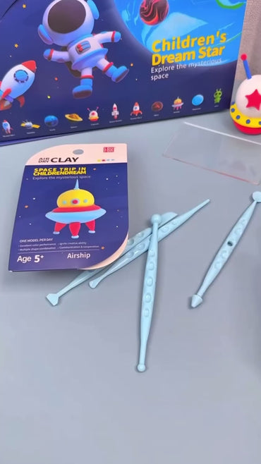 Air Dry Clay Kit – Space Adventure DIY Craft Activity for Family